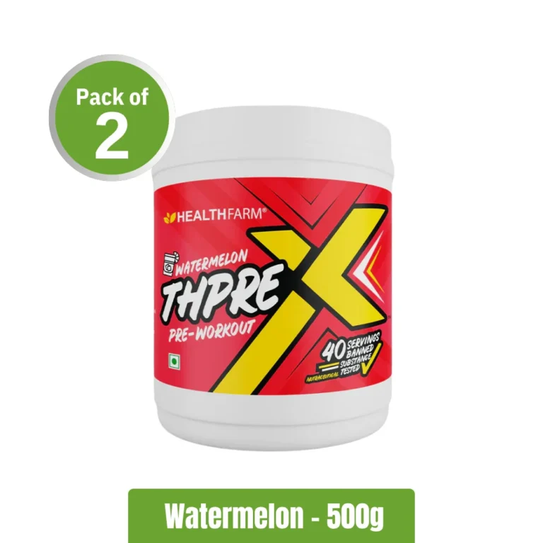 Healthfarm ThPreX Pre-Workout _ Pack of 2 (500g x2) - Watermelon