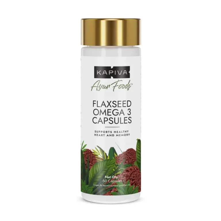 Kapiva Flaxseed Omega 3 Capsules