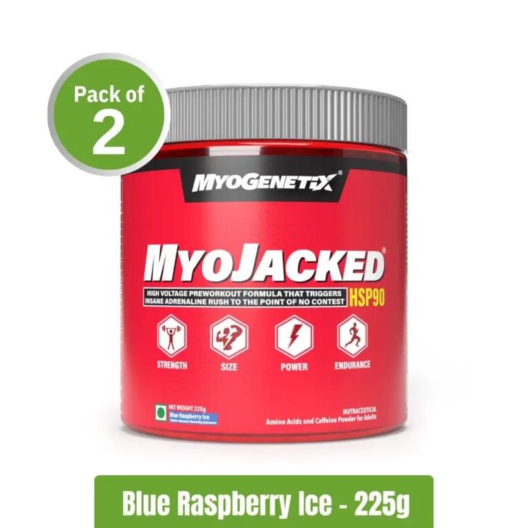 Myogentix MyoJacked HSP90 _ Pack of 2 (225g+225g) - Blue Raspberry Ice
