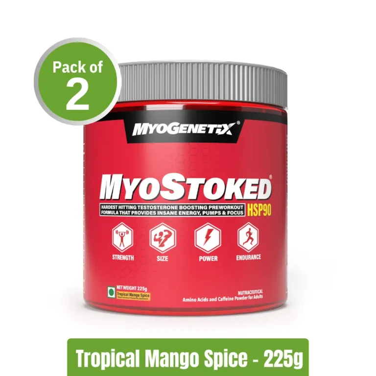 Myogentix MyoStoked HSP90 _ Pack of 2 (225g+225g) - Tropical Mango Spice