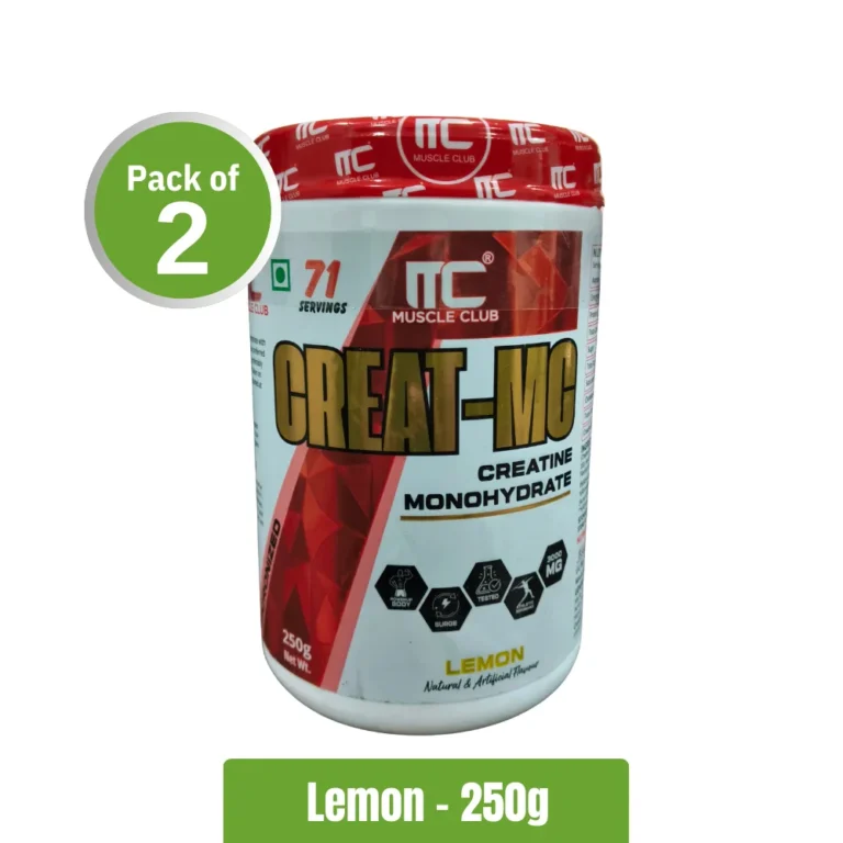 Muscle Club Creat-MC Creatine _ Pack of 2 (250g x2) - Lemon