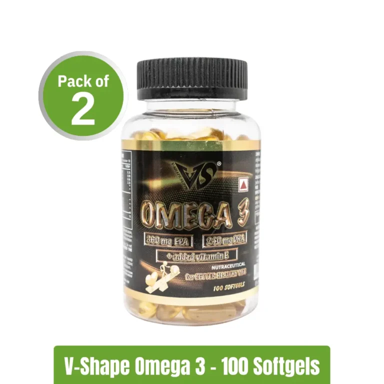 V-SHAPE Omega-3 - Pack of 2 (100+100 Softgels)