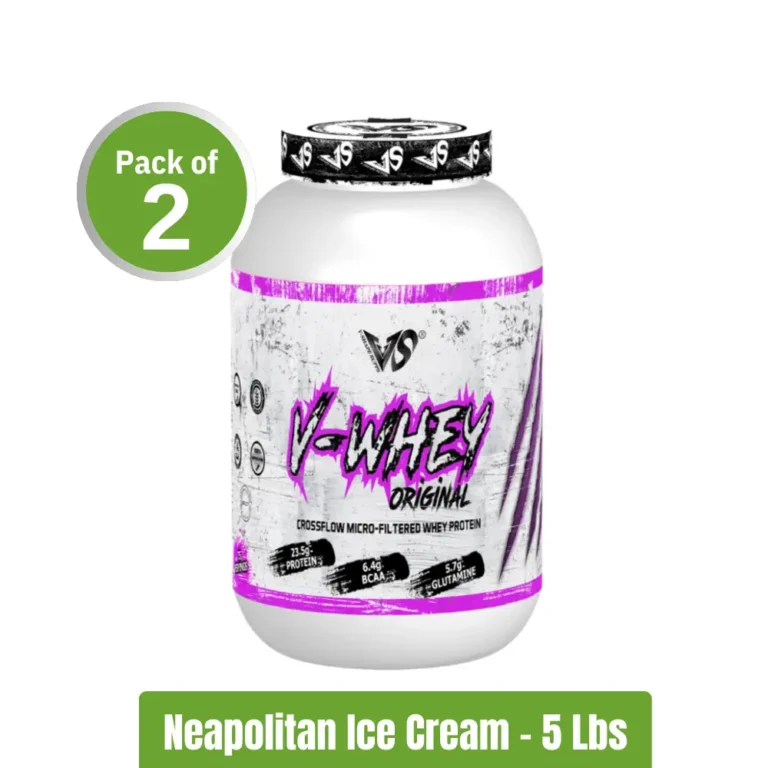 V-Shape V-Whey Original Pack of 2 (5Lbs+5Lbs) - Neapolitan Ice Cream