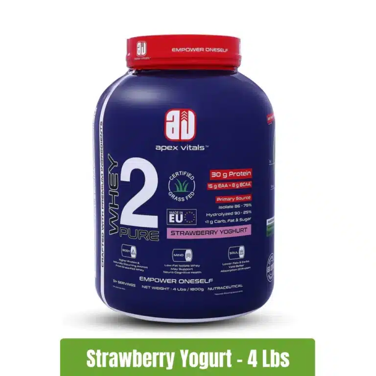 Apex Vitals Whey 2 Pure _ 4 Lbs - Strawberry Yogurt