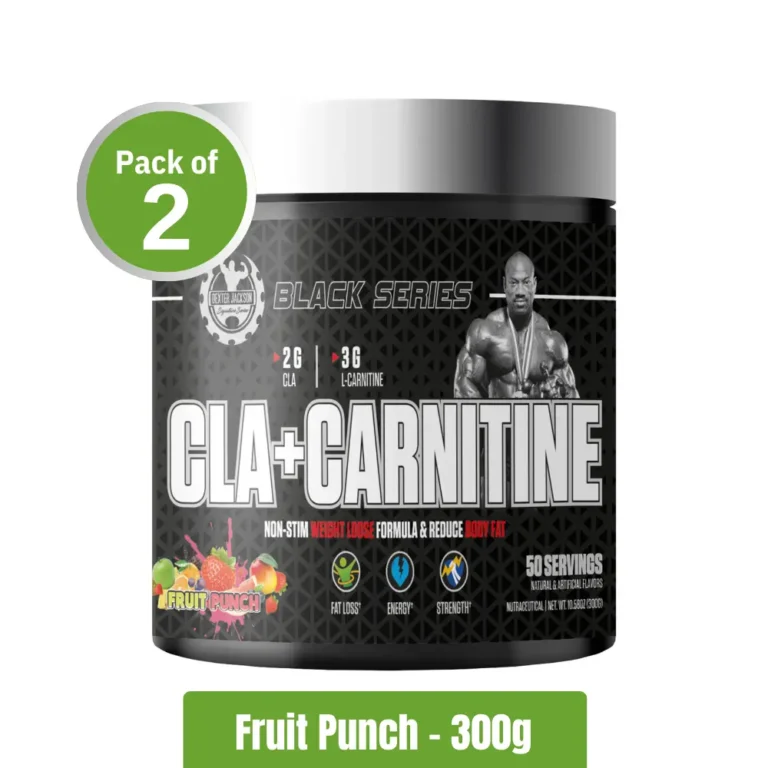 Dexter Jackson Black Series CLA + Carnitine Pack of 2 (300g x2) - Fruit Punch