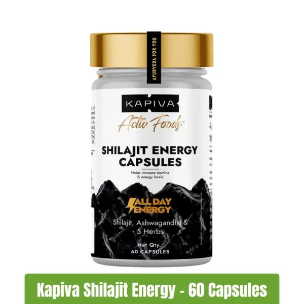 Kapiva Shilajit Energy Capsules | 60 Capsules