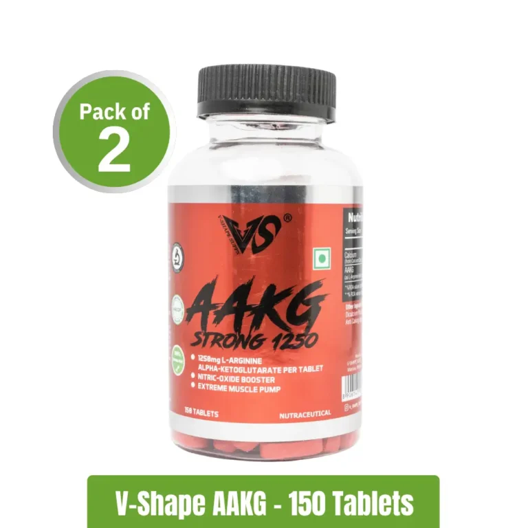 V-SHAPE AAKG Strong 1250MG - Pack of 2 (150+150 Tablets)
