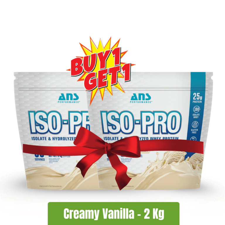 ANS Performance ISO-PRO - 2 Kg, Creamy Vanilla - Buy 1 Get 1 Free