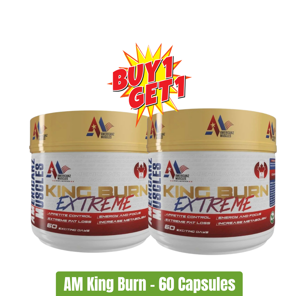 Americanz Muscles King Burn Extreme Fat Burner – 60 Capsules Buy 1 Get 1 Free