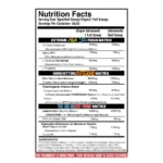 Black Beast The Big Daddy Inferno Pre-workout - Supplement Facts