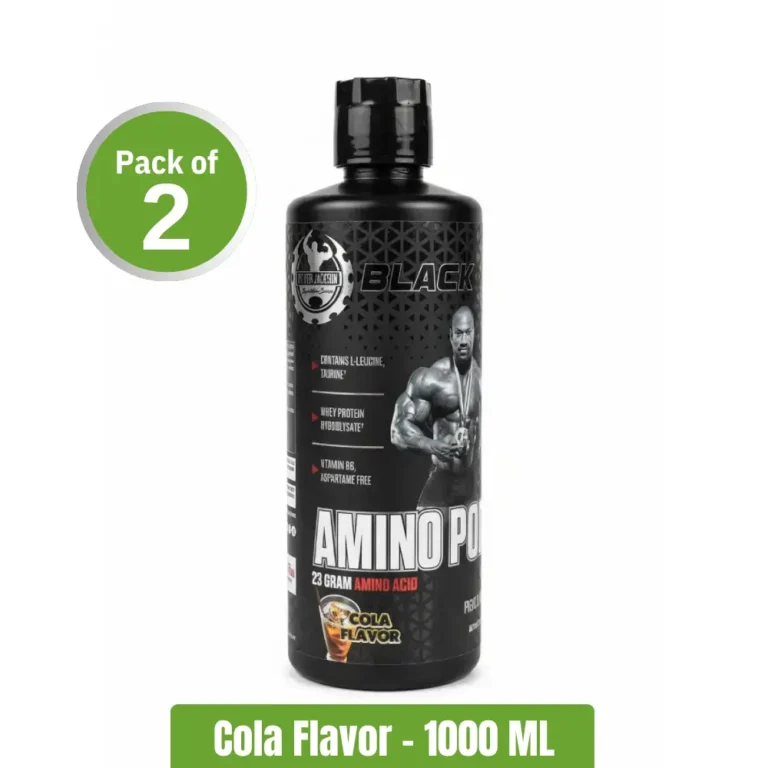 Dexter Jackson Black Series Amino Power Liquid – Pack of 2 (1000 ml x2) Cola Flavor