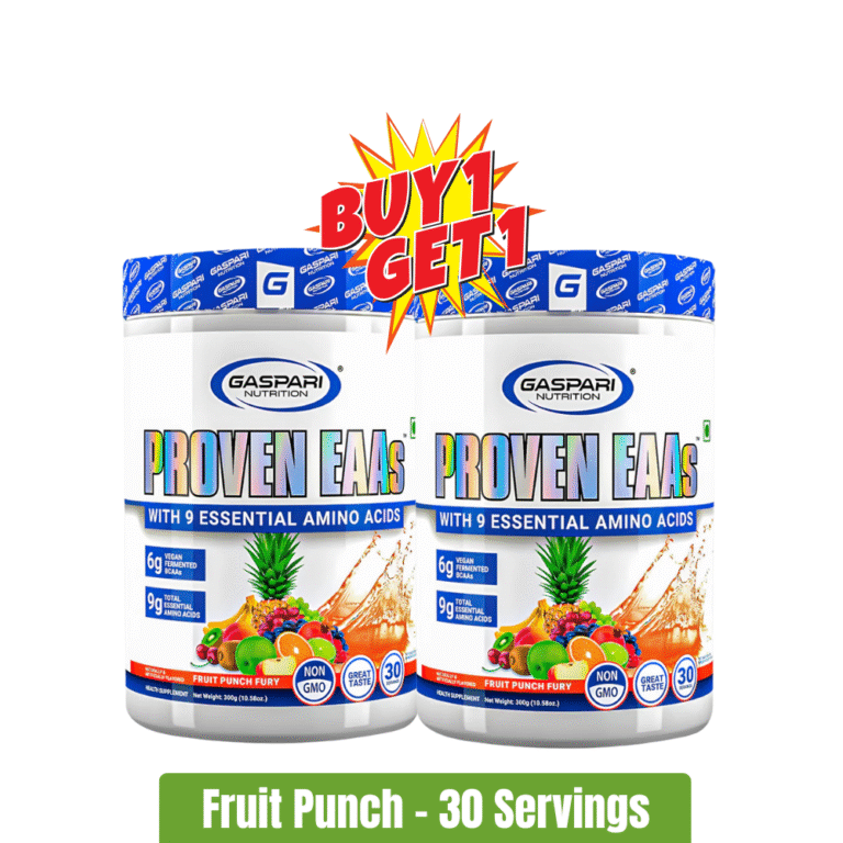 Gaspari Nutrition Proven EAAs 30 Servings - Fruit Punch Buy 1 Get 1 Free (1)