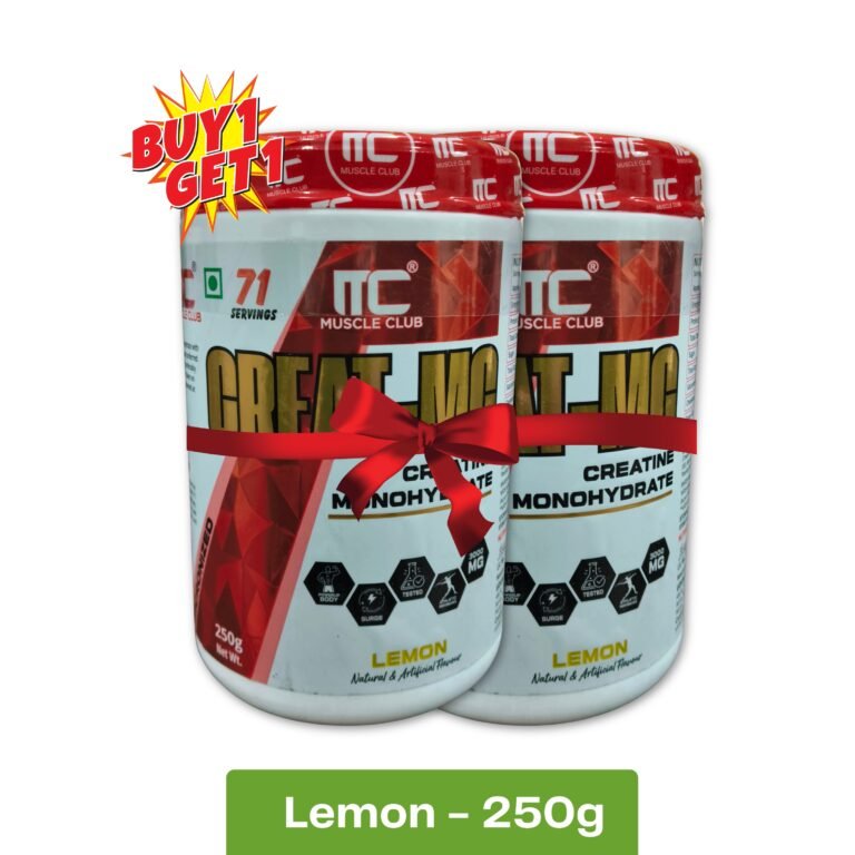 Muscle Club Creat-MC Creatine 250g - Lemon Buy 1 Get 1 Free