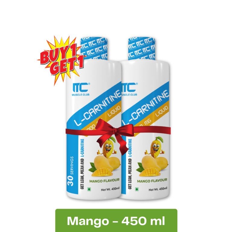 Muscle Club L-Carnitine 3000 mg Liquid - 450 ml - Mango - Buy 1 Get 1 Free