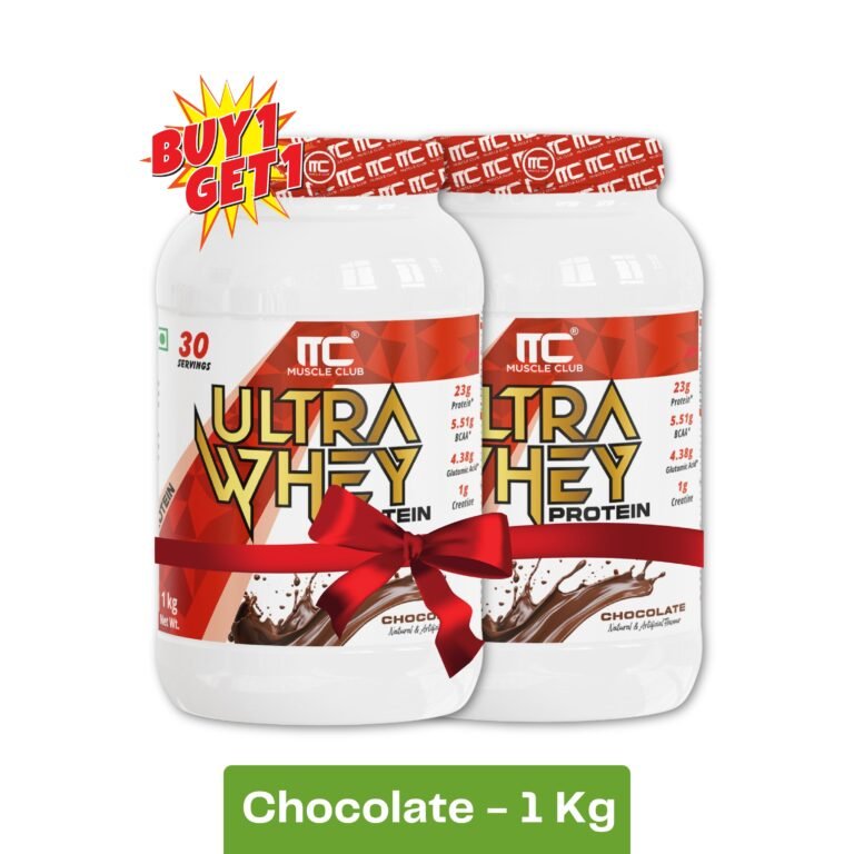 Muscle Club Ultra Whey Protein 1 Kg - Chocolate Buy 1 Get 1 Free