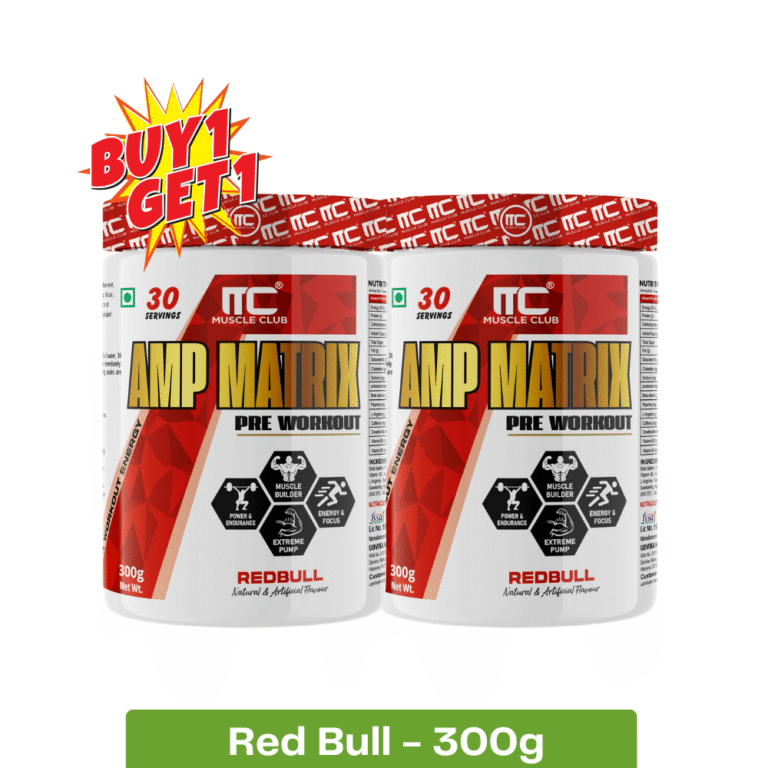 MuscleClub Amp Matrix Pre-workout _ 300g - Red Bull _ Buy 1 Get 1 Free