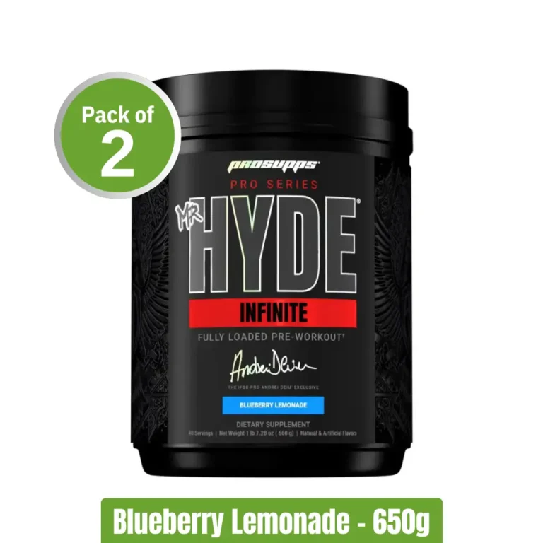 ProSupps Mr. HYDE Infinite Pre-Workout - Pack of 2 (650g x2) - Blueberry Lemonade