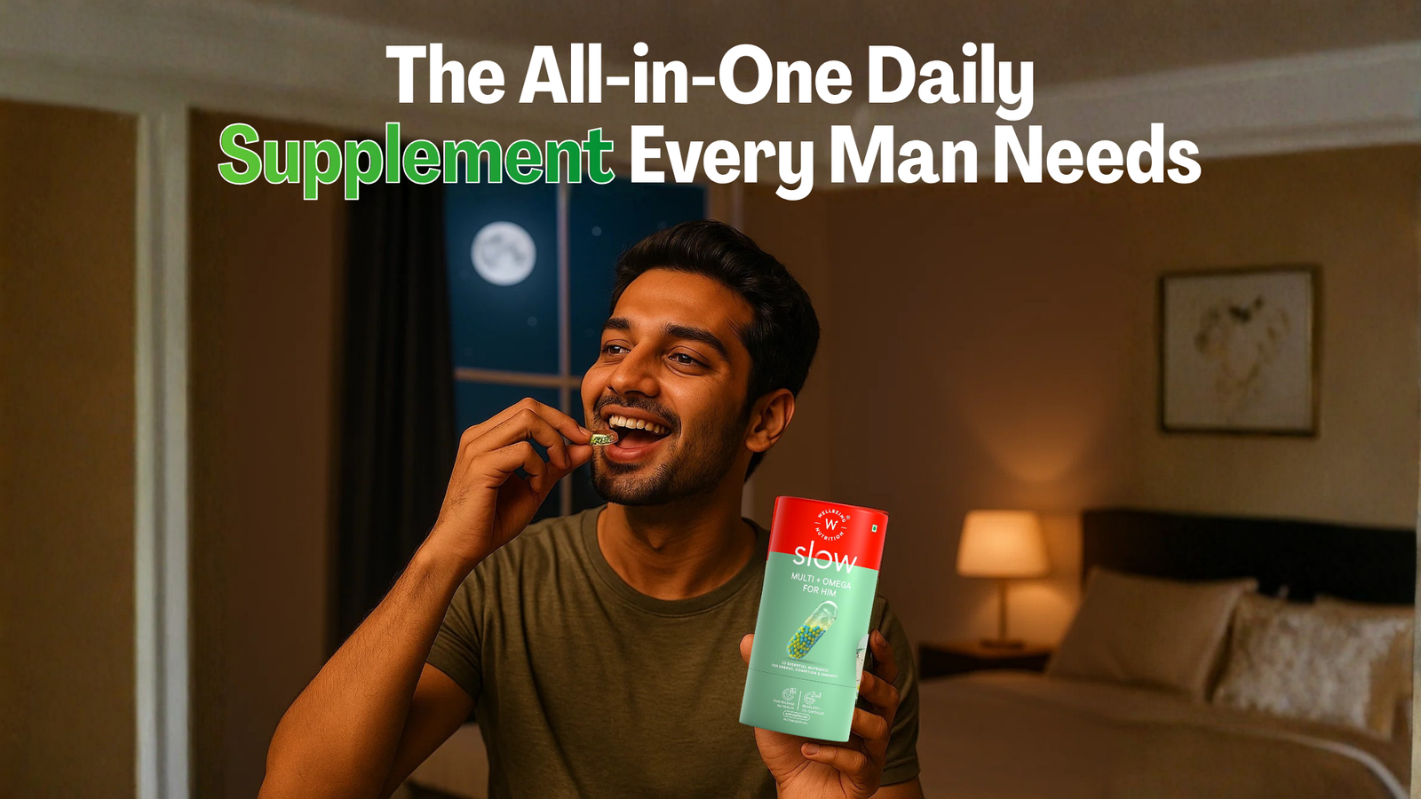 Wellbeing Nutrition Multi + Veg Omega 3 for Him The All-in-One Daily Supplement Every Man Needs