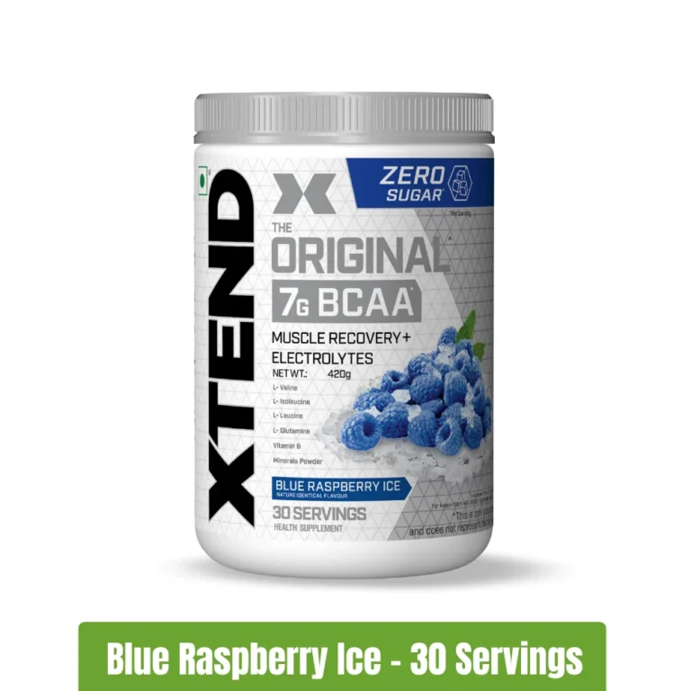 XTEND Original BCAA Powder _ Blue Raspberry Ice - 30 Servings