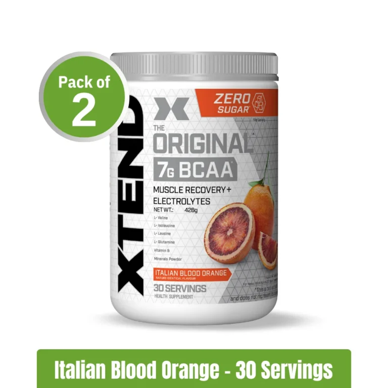 XTEND Original BCAA Powder _ Italian Blood Orange - Pack of 2 (30+30 Servings)