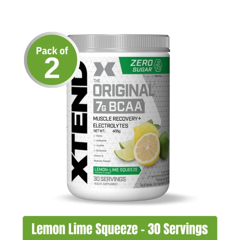 XTEND Original BCAA Powder _ Lemon Lime Squeeze - Pack of 2 (30+30 Servings)