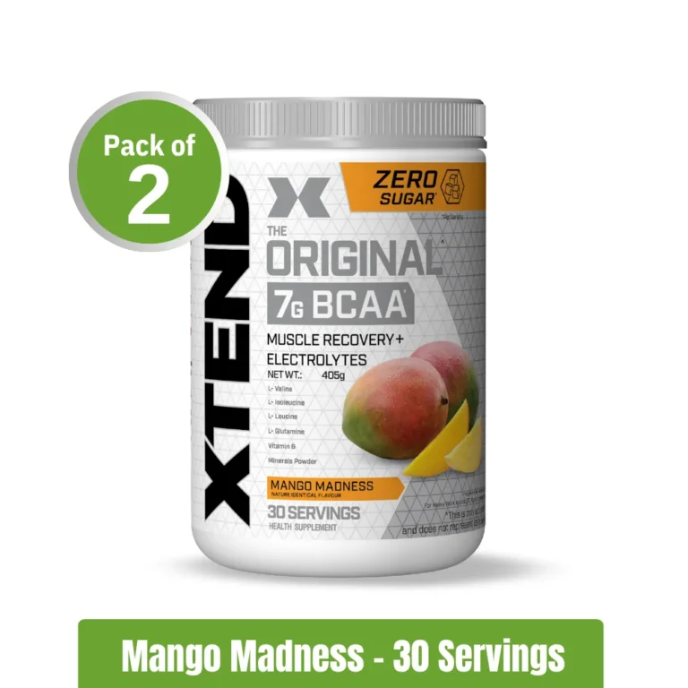 XTEND Original BCAA Powder _ Mango Madness - Pack of 2 (30+30 Servings)