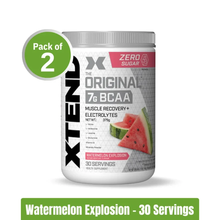 XTEND Original BCAA Powder _ Watermelon Explosion - Pack of 2 (30+30 Servings)