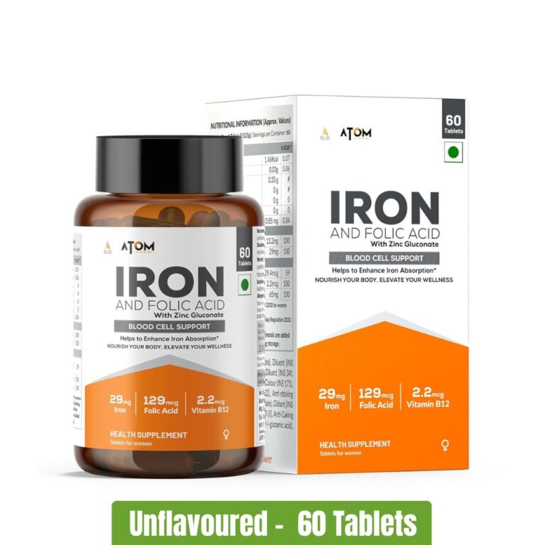 AS-IT-IS ATOM Iron & Folic Acid Tablets – 60 Tablets (1)