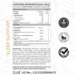 AS-IT-IS Nutrition ATOM Sleep - 60 Tablets - Facts