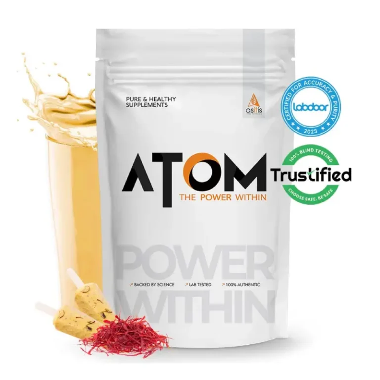 Asitis Nutrition ATOM Whey Protein - 1Kg, Kesar Kulfi