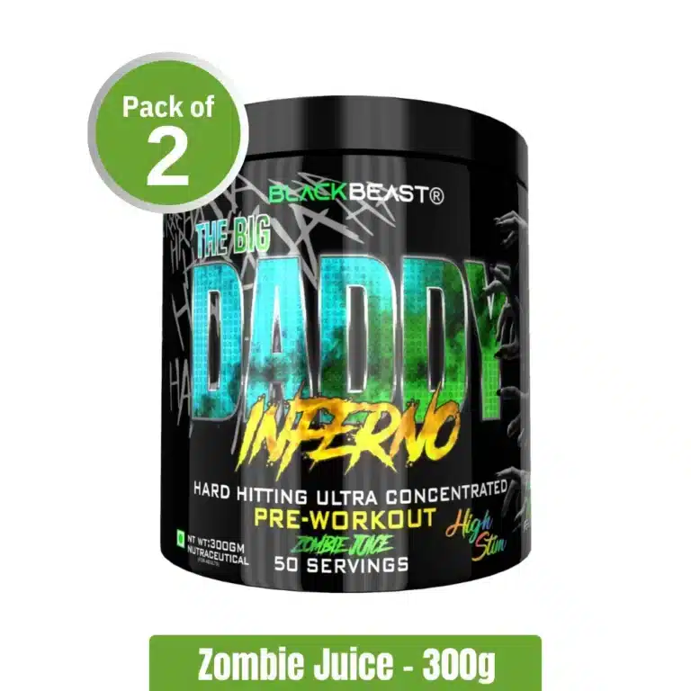 Black Beast The Big Daddy Inferno Pre-workout _ Pack of 2 (300g+300g) - Zombie Juice