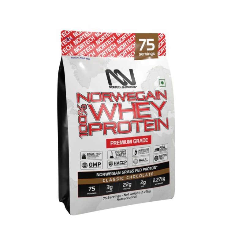 Nortech Nutrition Norwegain 100% Whey Protein - 5 Lbs - Classic Chocolate