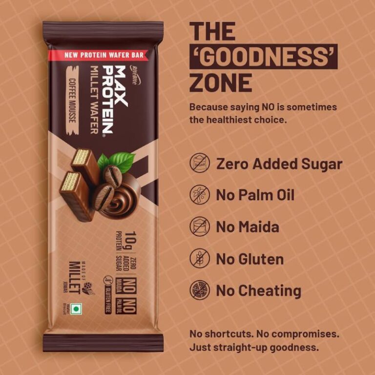 RiteBite Max Protein Millet Wafer Bars - Single Bar - Coffee Mousse